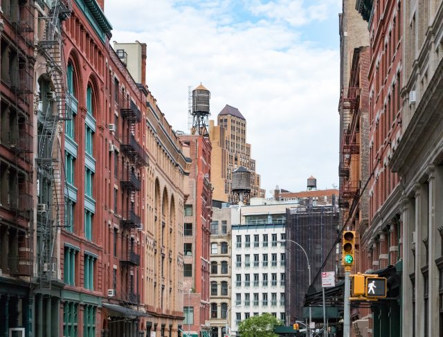 Historic,Buildings,Along,Franklin,Street,In,The,Tribeca,Neighborhood,Of