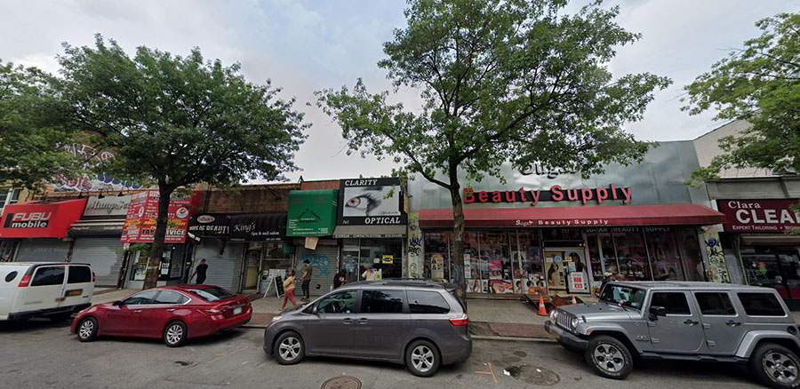 Existing properties at the New Empire Corp. Flatbush develop site (757-767 Flatbush Avenue) - via Google Maps