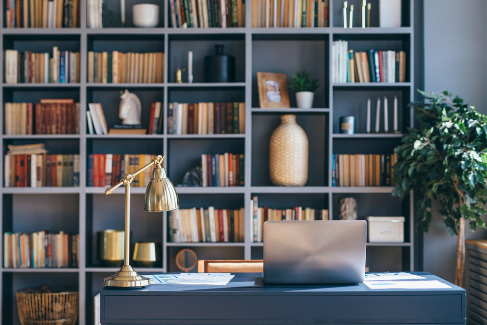 Table,With,Laptop,In,Home,Office,Interior.