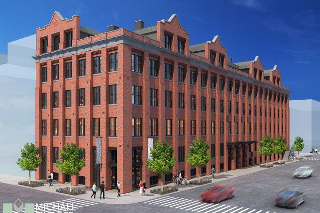Rendering of 28-46 Roebling Street - Michael Muroff Architects