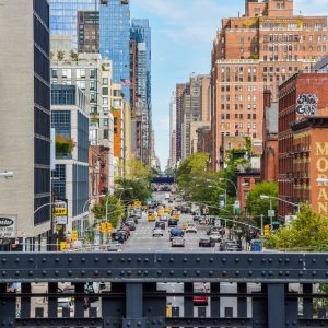 New,York,City,-,September,11,2016:,View,Down,10th