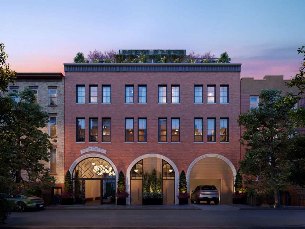 Evening view of Post House along Atlantic Avenue