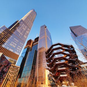 Stunning,Sunset,Photograph,Of,The,Iconic,Hudson,Yards,Skyscrapers,Including