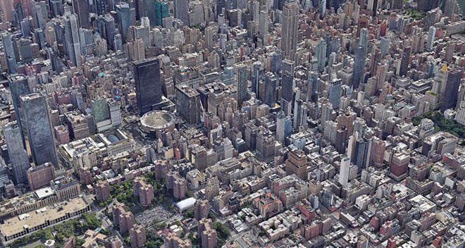Aerial view of Midtown Manhattan - Department of City Planning