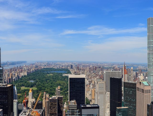 Aerial,View,Of,North,Manhattan,With,Central,Park,,New,York