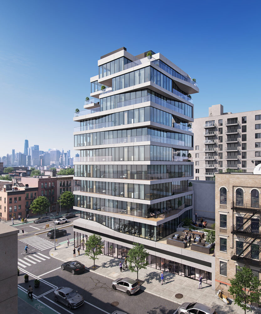 Aerial rendering of 651 Fourth Avenue - INOA Architecture