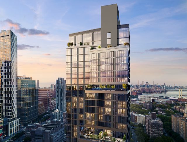 Render of 89 Dekalb Avenue, courtesy of RXR