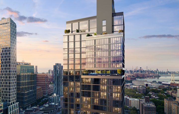 Render of 89 Dekalb Avenue, courtesy of RXR