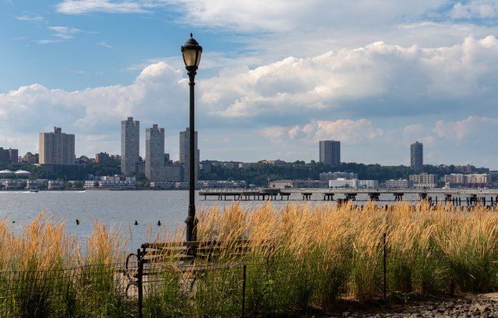 Riverside,Park,South,Along,The,Hudson,River,With,A,Street