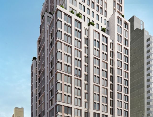 Rendering of 300 East 50th Street. Designed by BKSK Architects