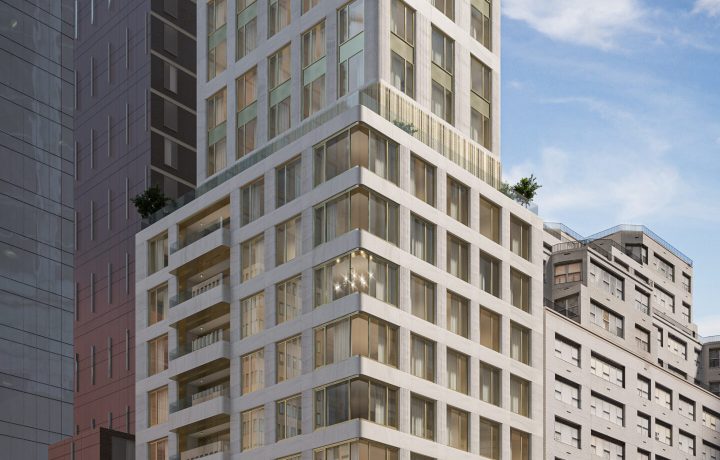 Rendering of 133 East 55th Street. Designed by Zproekt Architecture